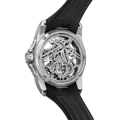 Roger Dubuis Excalibur Doble Tourbillon Volante Esqueletizado, llega la Hiperrelojería