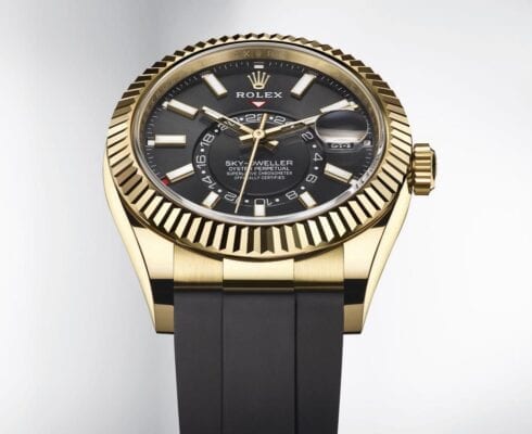 Rolex Oyster Perpetual Sky-Dweller frontal inclinado