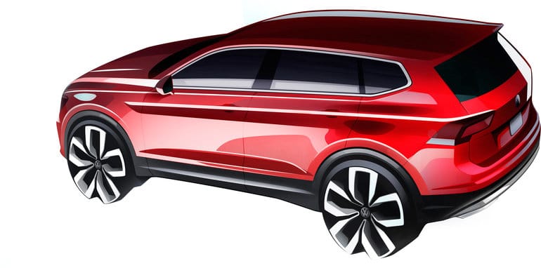 Volkswagen Tiguan Allspace: se deja ver antes de su debut en Detroit