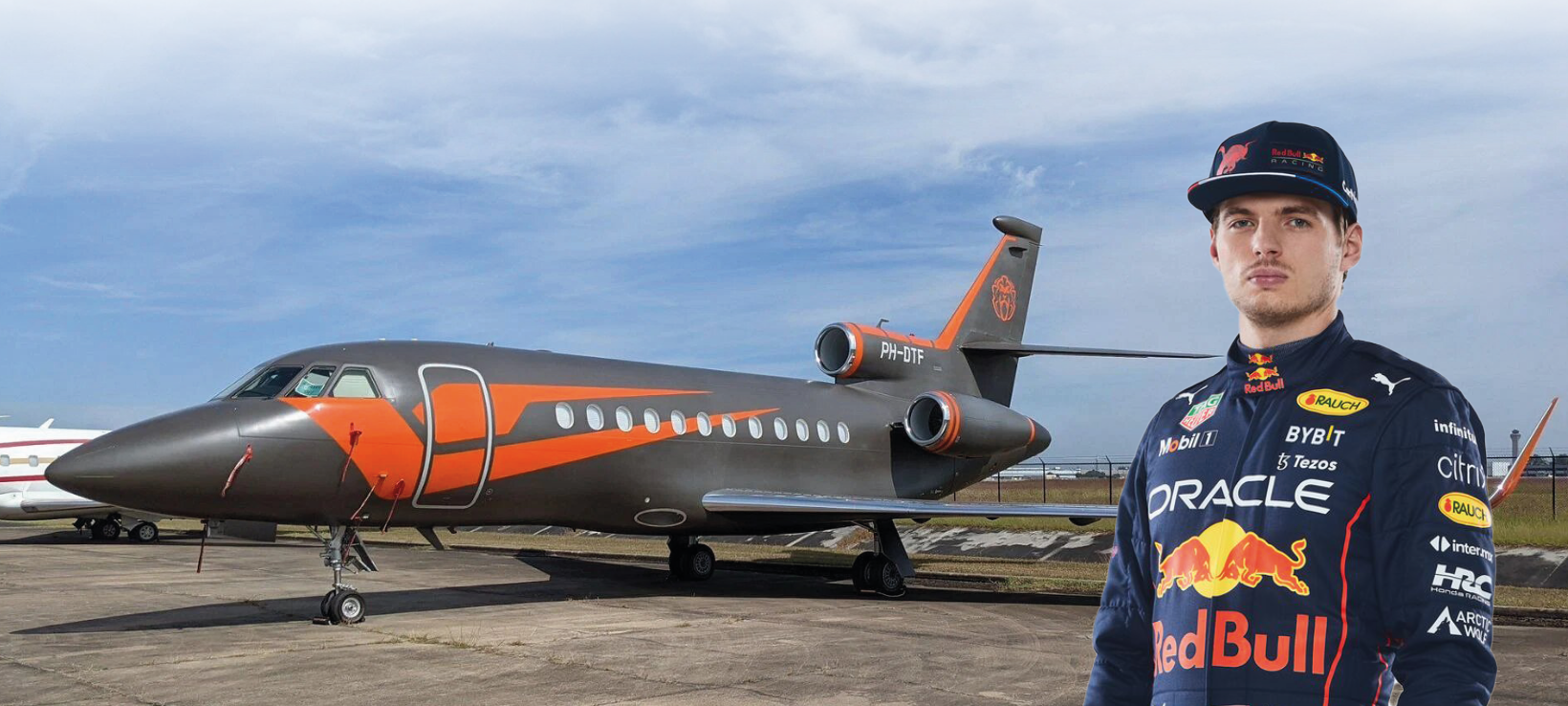 A finales de 2020, max verstappen adquirió por 14 millones de euros este Falcon 900-EX tri-turbina 