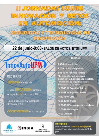 II Jornada sobre Innovación y Retos en automoción: seguridad y tecnología de propulsión