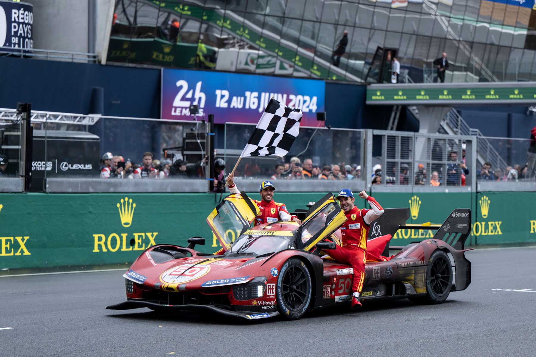 Pilotos de Ferrari en las 24 horas de Le Mans