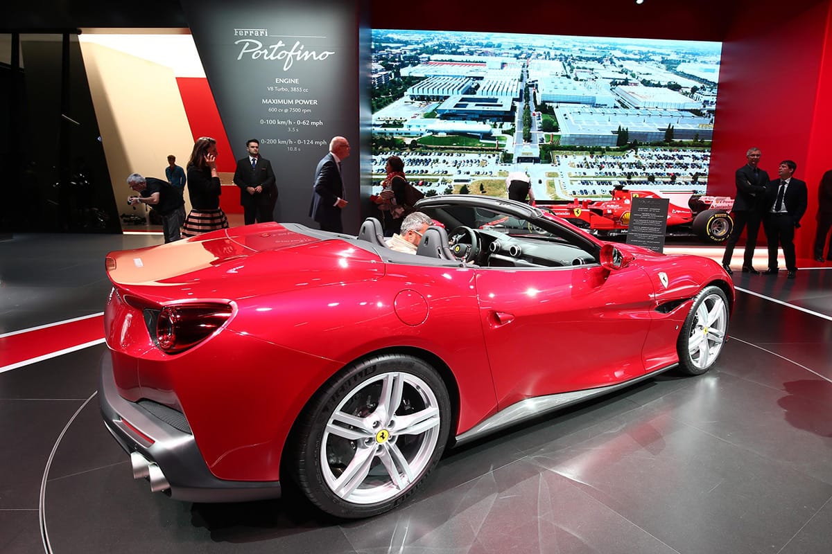 El Ferrari Portofino, una de las grandes atracciones del Salón de Frankfurt