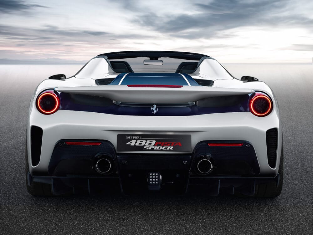 Trasera Ferrari 488 Pista Spider