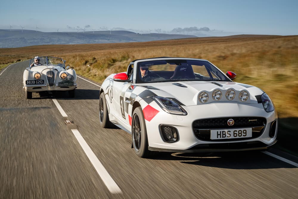 Jaguar F-Type rally car, un felino de tierra, asfalto y nieve