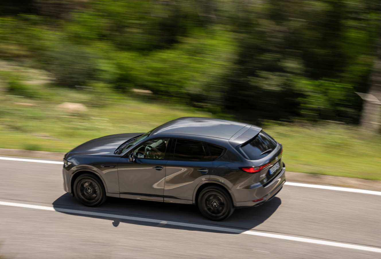 Vista aérea del Mazda CX-60