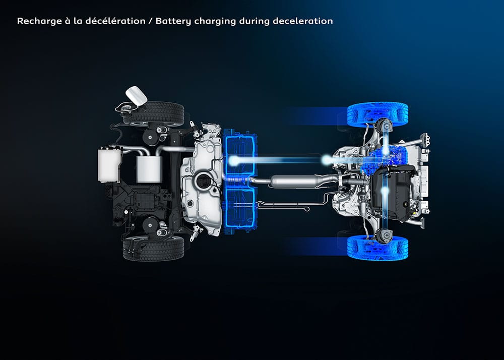 sistema d erecarga del Peugeot 508 híbrido