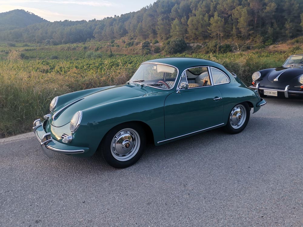 Porsche 356 verde encuentro Barcelona