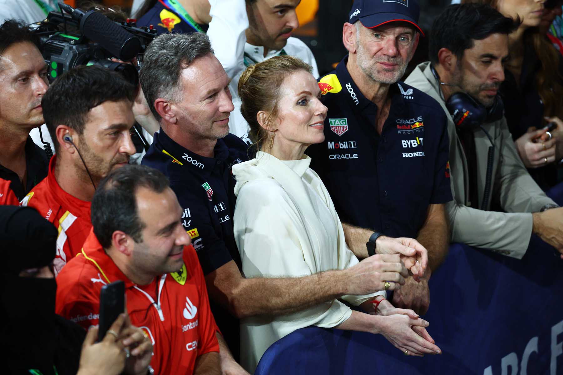 Christian Horner junto a su mujer