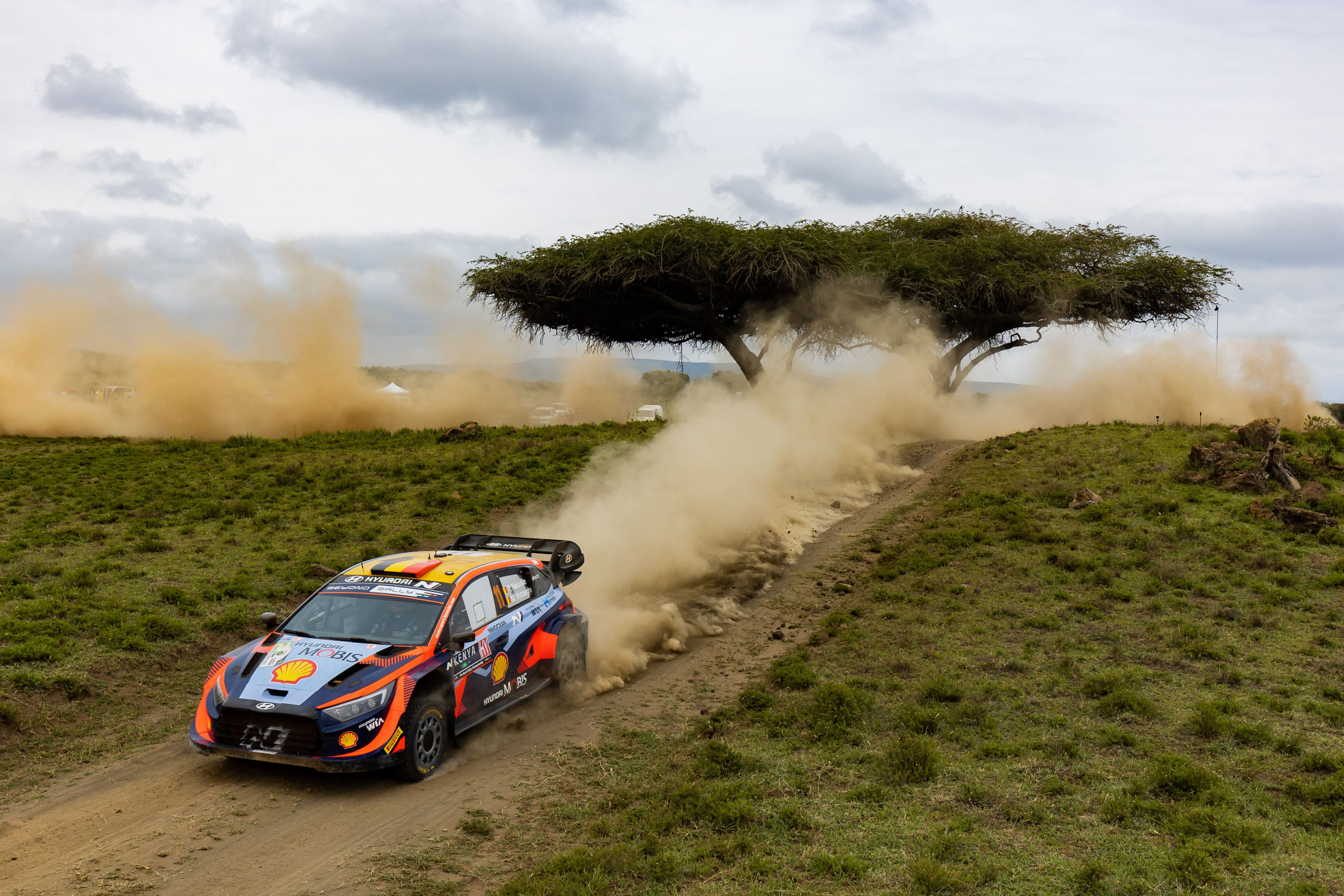 Hyundai i20 N Rally1 Hybrid en el Safari de Kenia